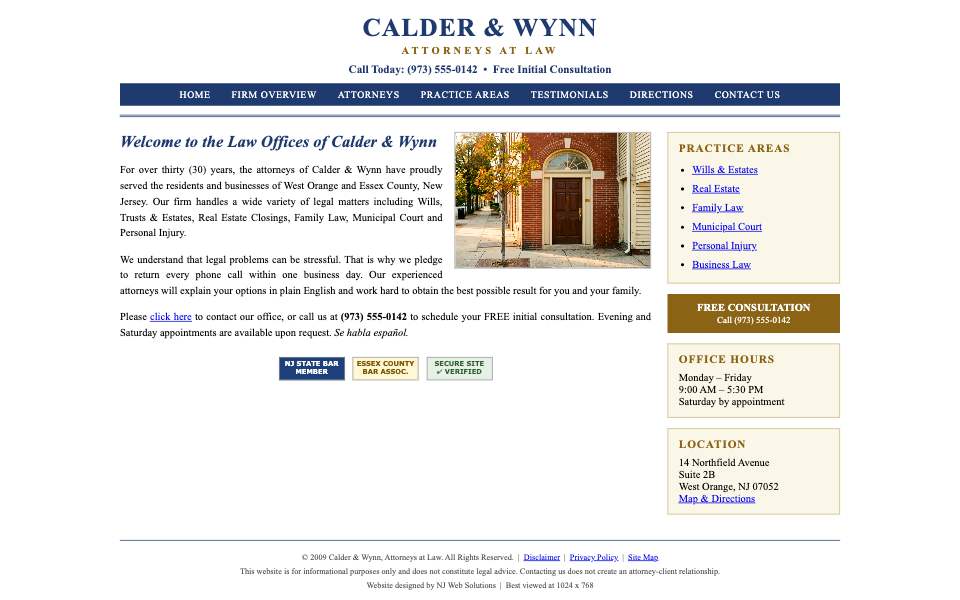 The old site