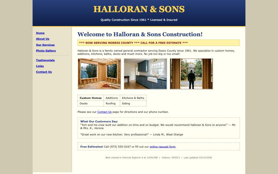 The old site
