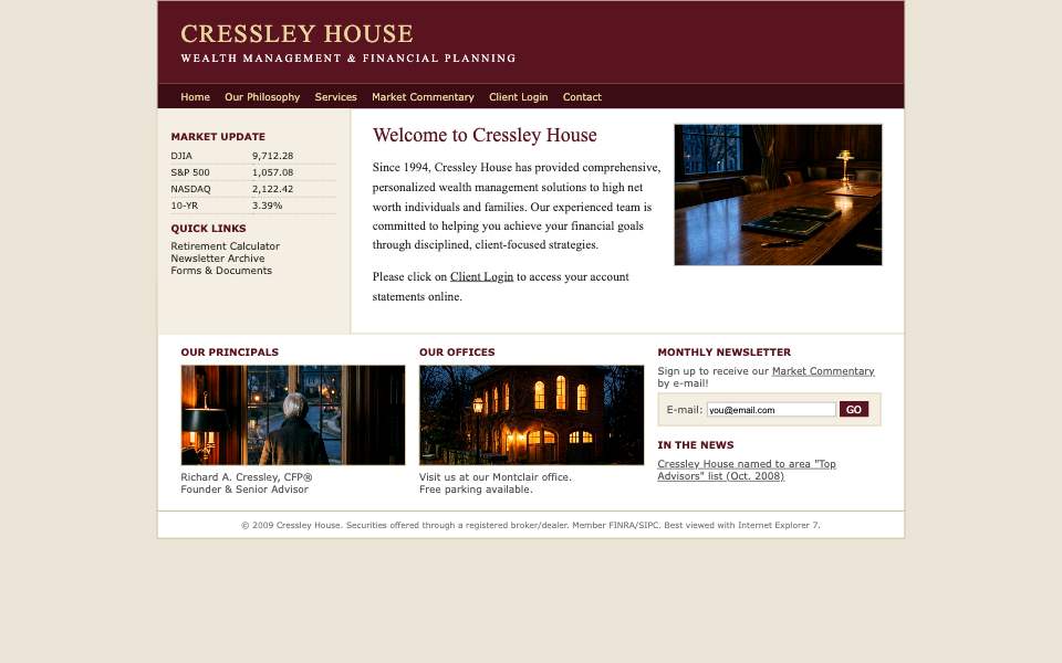 The old site